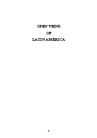 Open Veins of Latin America