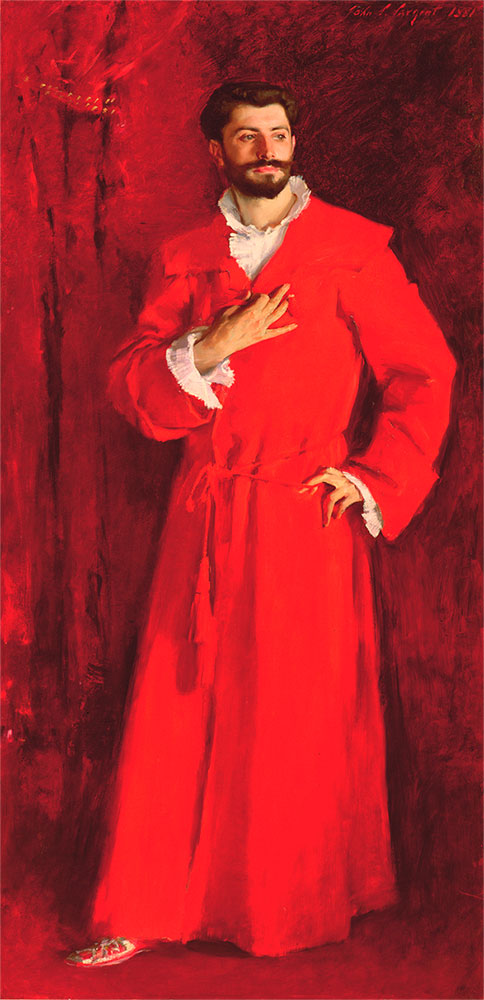 Портрет мужчины в красном